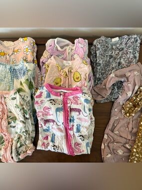 0-3 Month Baby Girl Footies and Gowns
